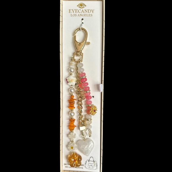 Eyecandy LA Beaded Bag Charm - Picture 1 of 5